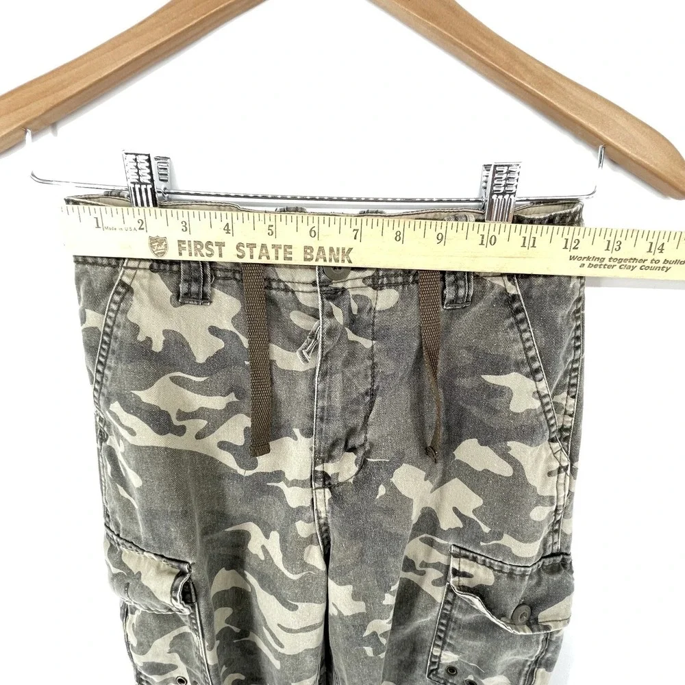 Vtg One Tuff Brand OTB Camo Cargo Pants Boys Youth 12 Hunting Grunge 24